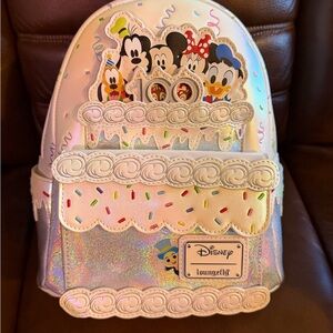 Disney Loungefly 100th Anniversary Cake Backpack